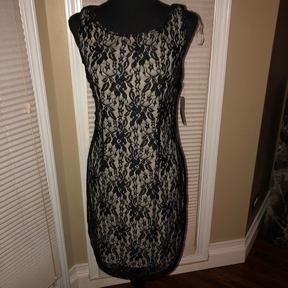 AA Studio Black Lacy Dress NWT